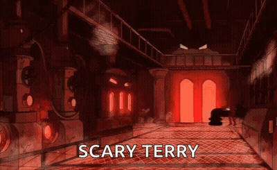 Cartoon Room Saying Scary Terry GIF
