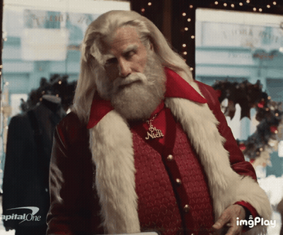 Cartoon Santa Claus Blowing A Kiss GIF