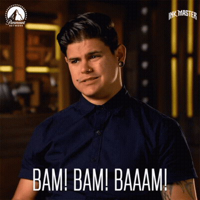 Cartoon Sausage Says Bam GIF