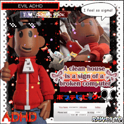Cartoon Saying A Clean House Is A Sign Of A Broken Computer GIF