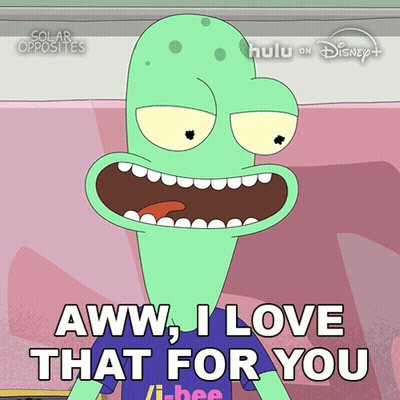Cartoon Saying Aww I Love That For You GIF