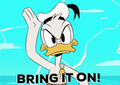 Cartoon Saying Bring It On GIF