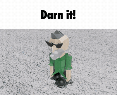 Cartoon Saying Darn It In Sunglasses And Green Shirt GIF