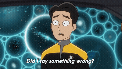 Cartoon Saying Did I Say Something Wrong GIF