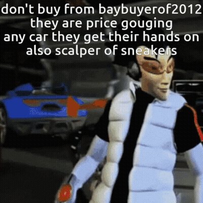 Cartoon Saying Don't Buy From Baybuyer Price Gouging GIF
