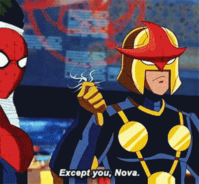 Cartoon Saying Except You Nova To Another Character GIF