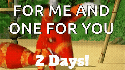 Cartoon Saying For Me And One For You GIF