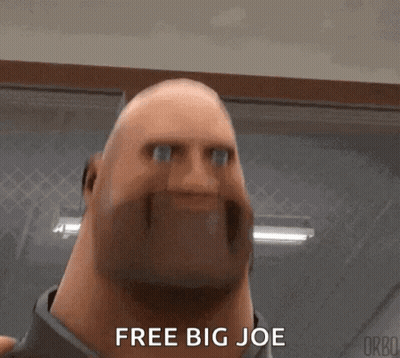 Cartoon Saying Free Big Joe In Front Of Wall GIF