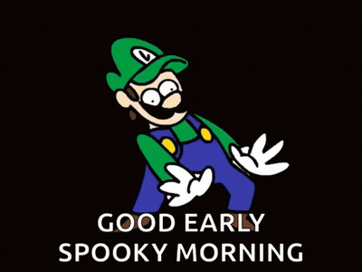 Cartoon Saying Good Early Spooky Morning GIF
