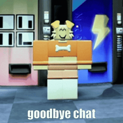 Cartoon Saying Goodbye Chat In Front Of Vending Machines GIF
