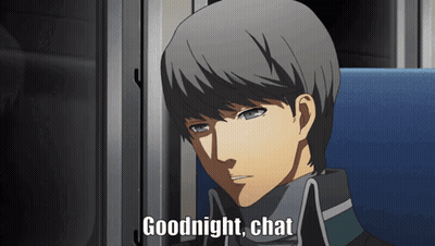 Cartoon Saying Goodnight Chat Leaning Against Window GIF