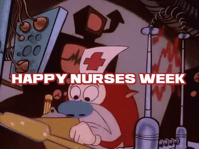 Cartoon Saying Happy Nurses Week GIF
