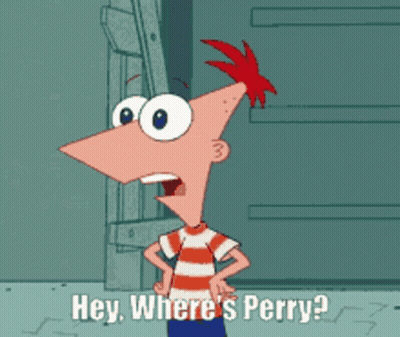 Cartoon Saying Hey Where's Perry GIF