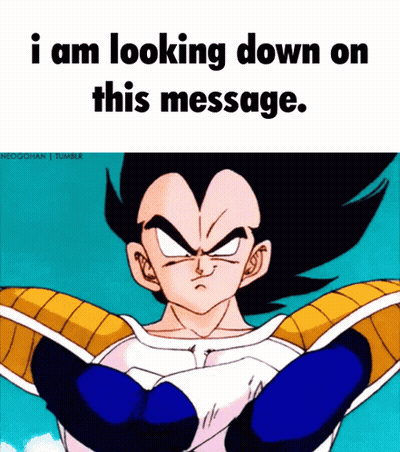 Cartoon Saying I Am Looking Down On This Message GIF