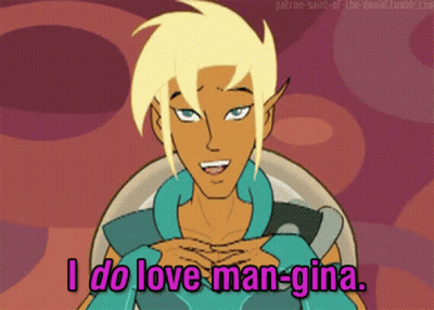 Cartoon Saying I Do Love Man-Gina GIF