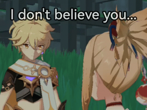 Cartoon Saying I Don't Believe You GIF
