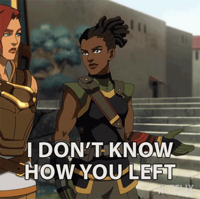 Cartoon Saying I Don't Know How You Left GIF