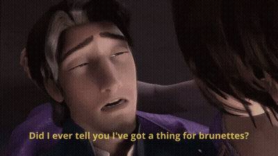 Cartoon Saying I Got A Thing For Brunettes GIF