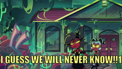 Cartoon Saying I Guess We Will Never Know GIF