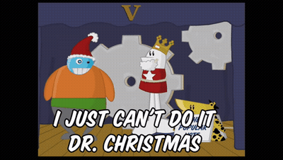 Cartoon Saying I Just Can't Do It Dr. Christmas GIF