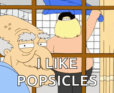 Cartoon Saying I Like Popsicles GIF