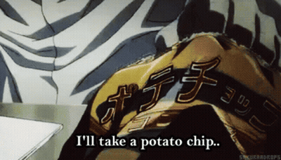 Cartoon Saying I'll Take A Potato Chip GIF