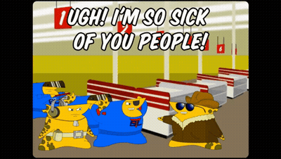 Cartoon Saying I'm Sick Of You People GIF
