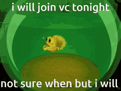 Cartoon Saying I Will Join VC Tonight GIF