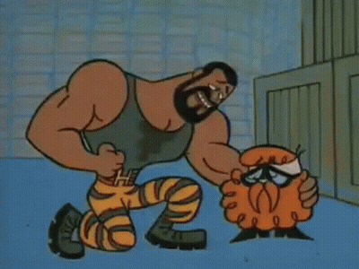 Cartoon Saying It Doesn't Matter If You Have Beard Outside GIF