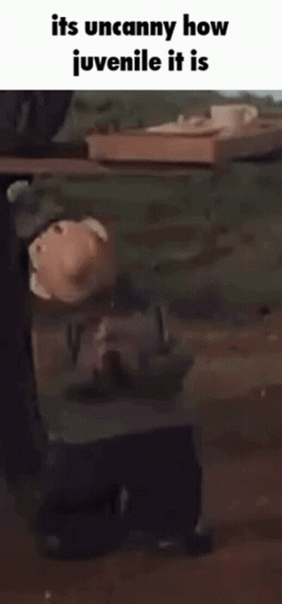 Cartoon Saying It's Uncanny How Juvenile It Is GIF