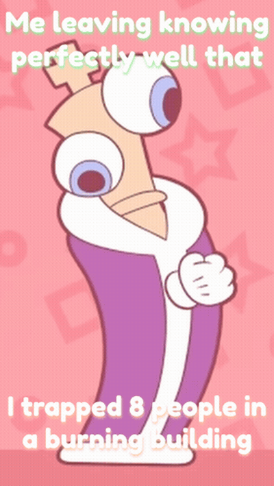 Cartoon Saying Me Leaving Knowing Perfectly Well That GIF