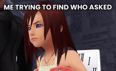 Cartoon Saying Me Trying To Find Who Asked GIF
