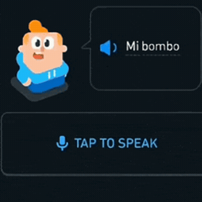 Cartoon Saying Mi Bombo Next To Sound Wave GIF