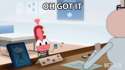 Cartoon Saying Oh Got It In Front Of Netflix GIF