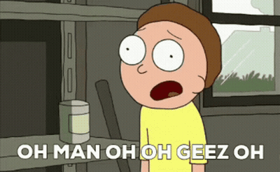 Cartoon Saying Oh Man Oh Oh Geez Oh GIF