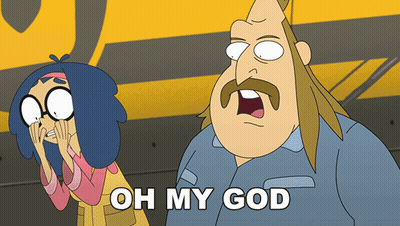 Cartoon Saying Oh My God GIF