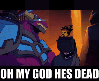 Cartoon Saying Oh My God He's Dead GIF