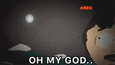 Cartoon Saying Oh My God Rec Button GIF