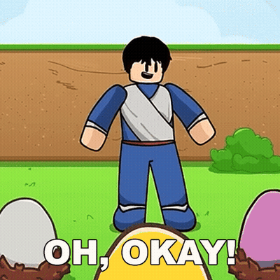 Cartoon Saying Oh Okay Next To Eggs GIF