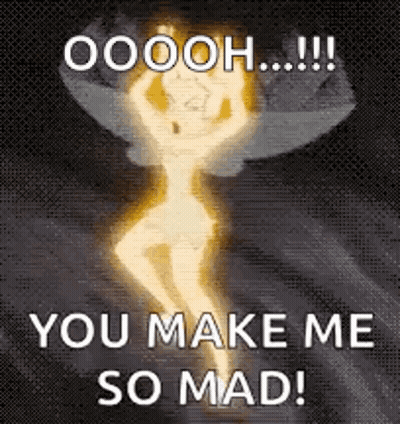 Cartoon Saying Oooh You Make Me So Mad GIF