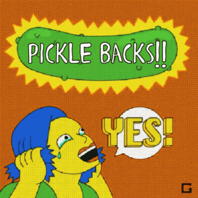 Cartoon Saying Pickle Backs With Woman Crying