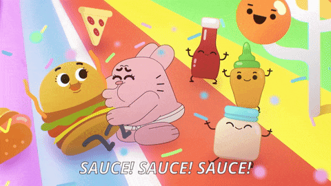 Cartoon Saying Sauce Sauce GIF