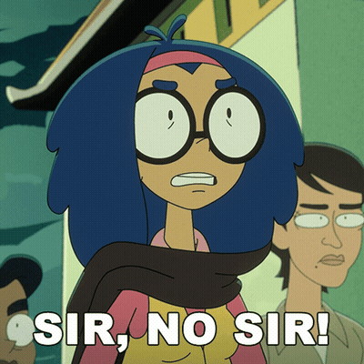 Cartoon Saying Sir No Sir GIF