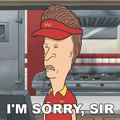 Cartoon Saying Sorry Sir GIF