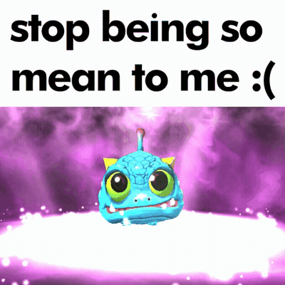 Cartoon Saying Stop Being So Mean To Me GIF
