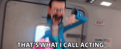 Cartoon Saying That's What I Call Acting Holding Gun GIF