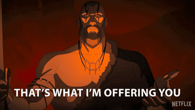 Cartoon Saying That's What I'm Offering You On Netflix GIF