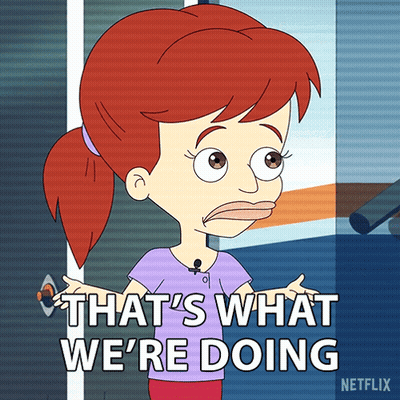 Cartoon Saying That's What We're Doing On Netflix GIF