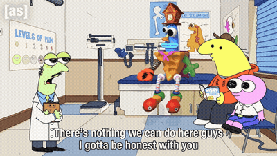Cartoon Saying There's Nothing We Can Do Here GIF