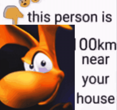 Cartoon Saying This Person 100Km Near Your House GIF